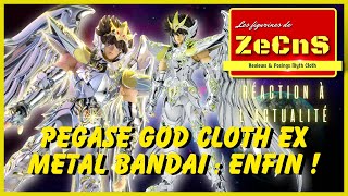 Newscast Myth Cloth  Les Figurines de ZeCnS  Seiya V4 God Cloth EX Metal BANDAI Reaction [upl. by Zaslow]