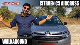 CITROEN C5 AIRCROSS  WALKAROUND  HINDI  MOTOROCTANE [upl. by Lomax283]