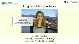 SOC013  Linguistic MicroLectures Decreolization [upl. by Eecrad]