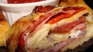 SIMPLE AND EASY ITALIAN STROMBOLI RECIPE EASY TO MAKECHERYLS HOME COOKING [upl. by Scurlock]