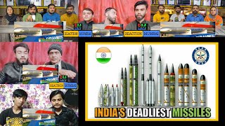 Indias Deadliest Missile List Of Powerful Indian Missiles Future Indian Missiles Hindi MIX REACTION [upl. by Latreese679]