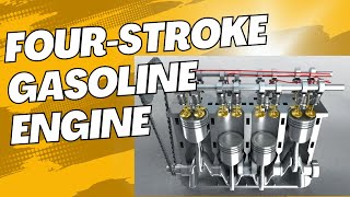 A fourstroke gasoline engine [upl. by Ynnob]