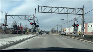 Sibley Road Railroad Crossing Updates 13124 and 2124 Brownstown MI [upl. by Grati]