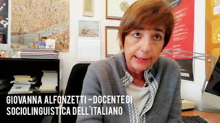 Intervista alla profssa Giovanna Alfonzetti sul rapporto dei giovani con il dialetto [upl. by Kathy]