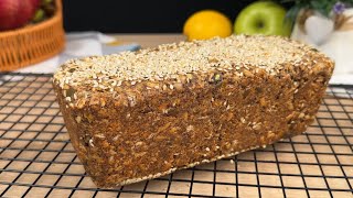 Kein Mehl Backpulver oder Hefe Neues Rezept für gesundes Brot mit Haferflocken und Mais [upl. by Solracsiul988]