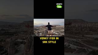 VENAKTESH IYER REPLICATING KING KHAN SRKS ICONIC POSE  SHAH RUKH KHAN  KKR  ytshorts [upl. by Eimile]