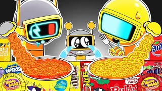 Incredibox Sprunki  Convenience Store Food Mukbang With Sprunki Family  Fun Bot Vs Garnold  ASMR [upl. by Hillyer]