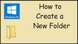 How do I create a new folder in Windows 10 [upl. by Alyos219]