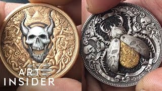 Coins Have Hidden Booby Traps And Secret Levers  Insider Art [upl. by Johnathon453]