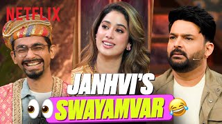 Janhvi Kapoor’s HILARIOUS Royal Swayamvar 🤭😂 Ft Rajkummar Rao  ThaGreatIndianKapilShow [upl. by Yeldar]