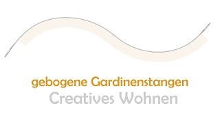 Gebogene Gardinenstangen Vorhangstange Gardinenschiene gebogen Erker Segmentbogen Rundbogen [upl. by Watson]