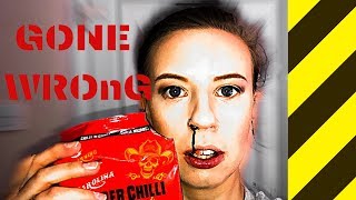 1 CHIP CHALLENGE  GIRL VS CAROLINA REAPER [upl. by Phelan]