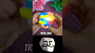 Troll face RUBIKS Cube cubber solvingrubik rubikscube shortsfeed cubing puzzle cube rubik [upl. by Celinda251]