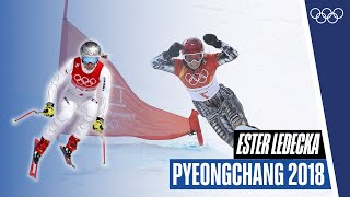 Ester Ledecka makes history at PyeongChang2018 ⛷️ [upl. by Allina992]