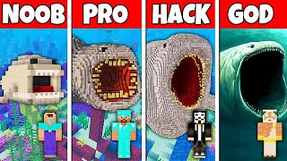 Minecraft Battle NOOB vs PRO vs HACKER vs GOD BLOOP STATUE BUILD CHALLENGE in Minecraft [upl. by Atiuqal]