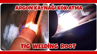 ARGON KAYNAĞI KÖK ATILIŞI  TİG WELDİNG ROOT [upl. by Liane307]