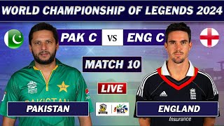 PAKISTAN vs ENGLAND MATCH 10 LIVE SCORES  PAK vs ENG LIVE  WORLD CHAMPIONSHIP OF LEGENDS [upl. by Atlas]