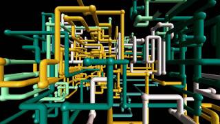 3D Pipes Screensaver High Quality [upl. by Assenad]