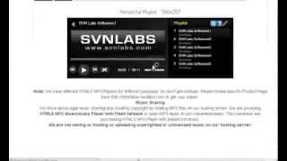 Shoutcast Icecast HTML5 Radio Player  S V N Labs [upl. by Gatian]