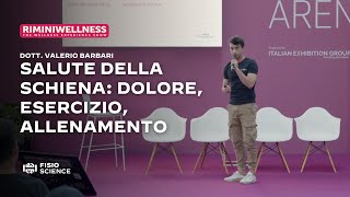 Salute della schiena dolore esercizio allenamento  Rimini Wellness 2024 [upl. by Howes49]