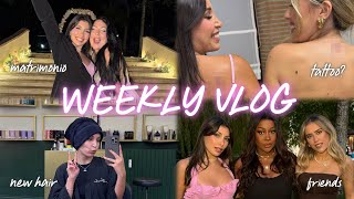 WEEKLY VLOG ✨ lavoro parrucchiere matrimonio etc 🩷  MelissaTani [upl. by Gwen]