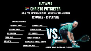 Christo Potgieter  FHSC  Watch the Action Live  Wednesday 7th August  18h00 [upl. by Yelsa903]