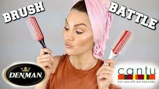 DENMAN VS CANTU DETANGLING BRUSHES  The Glam Belle [upl. by Storfer]