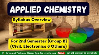 Chemistry Syllabus Overview  2nd Semester GroupB  SBTE Bihar Polytechnic [upl. by Ladnik673]