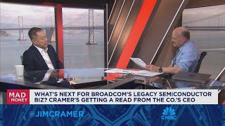 Broadcom CEO Hock Tan sits down with Jim Cramer [upl. by Lleder]