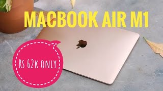 Apple MacBook Air Laptop M1 chip 133inch vlog  Apple air M1 in 2024  Rs 60k only mackbookair [upl. by Alderman349]