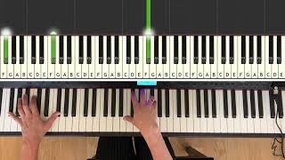 Sonata Księżycowa  Beethoven  jak grać na pianinie  tutorial na pianino bardzo powoli NUTY [upl. by Neemsay369]