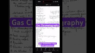 Gas chromatography mpharm mpat handwrittennotes [upl. by Arak]