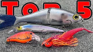 Top 5 Baits For March Bass Fishing [upl. by Nocaed]