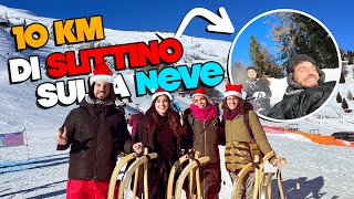 DIVERTIMENTO sulla NEVE 10 KM di slittini a VIPITENO 🏔️ La pista più LUNGA dItalia [upl. by Lateh584]