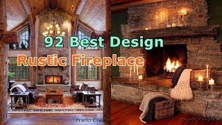 92 Best Rustic Fireplace  Design And Ideas [upl. by Telrahc]