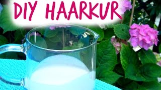 DIY HAARKUR gegen trockene Haare und FRIZZ   DIY Naturkosmetik [upl. by Aisak]