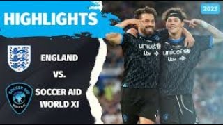 Soccer Aid for UNICEF 2024  OFFICIAL Match Highlights [upl. by Refiffej827]