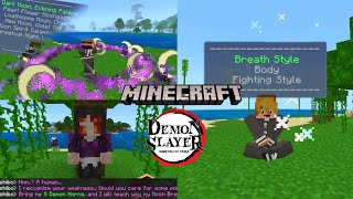 Demon slayer Akuma No Isan AddonMods For Minecraft PE  118 [upl. by Nnaynaffit547]