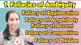 Fallacies of Ambiguity  Informal FallaciesUGC NET Paper1Ravina InculcateLearning ugcnetpaper1 [upl. by Alwin]