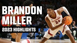 Brandon Miller 2023 NCAA tournament highlights [upl. by Meihar]