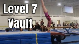 2023 USAG Colorado State Meet  Emersyn Level 7 Vault  Colorado Aerials [upl. by Ferren]