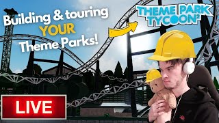 🔴LIVE Building amp Touring Parks in Theme Park Tycoon 2  Livestream 5🔴 [upl. by Batish245]