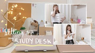 SETTING UP MY STUDY DESK [upl. by Horlacher558]