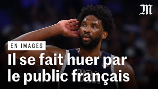 Paris 2024  pourquoi le basketteur américain Joel Embiid se fait huer à chaque match [upl. by Namialus]