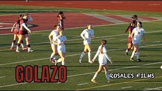 35 Yard Goal  Kearny vs UC High Girls Soccer [upl. by Enywtna]