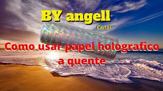 papel holografico a quente [upl. by Basham]