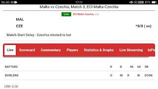 Malta vs Czechia Live Match 3  ECI MaltaCzechia Live [upl. by Cloris]