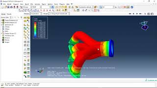 Simulation Conductive convective and radiative heat transfer in an exhaust manifold [upl. by Asiul883]