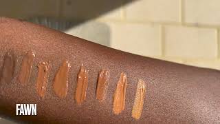 LA Girl Pro Concealer Swatches 10 Darkest Shades I Natural Light  Truffle Chestnut Toffee Fawn [upl. by Biancha]