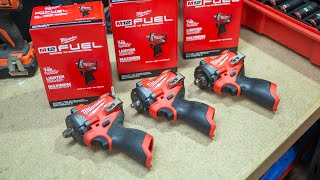 NEW Milwaukee M12 FUEL 12quot amp 38quot Stubby Impact Wrenches [upl. by Rotow]